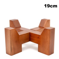 画像1: 焼酎サーバー用木台 スタンド台座内寸19cm 天然木マホガニー