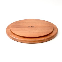 画像2: 石焼ラウンドローストパン（石焼ステーキ皿）用木台 26cm