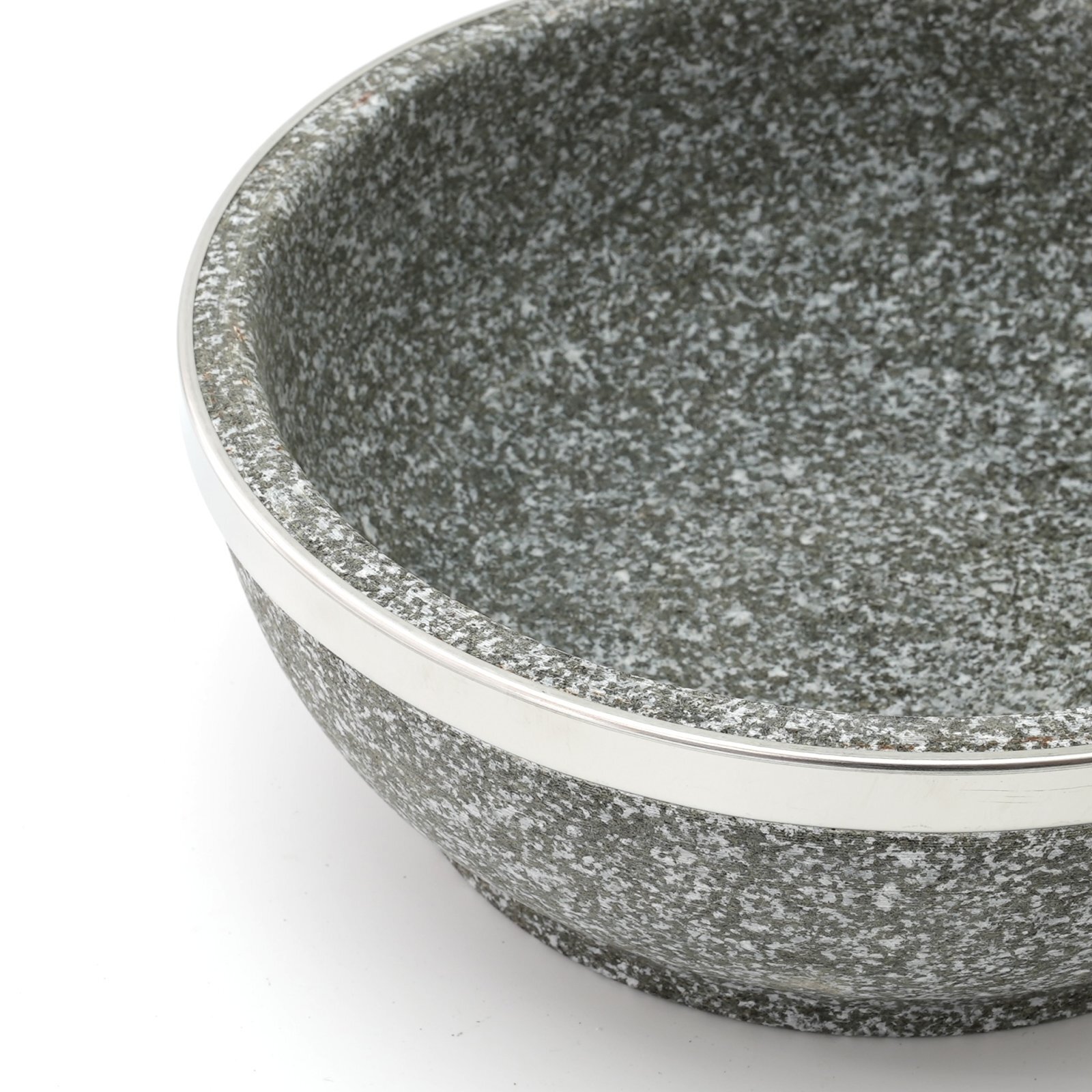 画像: 石焼ビビンバ鍋　22cmベルト付 熱処理済プロ仕様8個入ケース