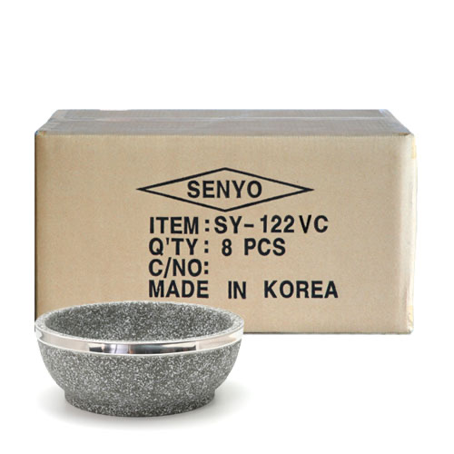 画像1: 石焼ビビンバ鍋　22cmベルト付 熱処理済プロ仕様8個入ケース