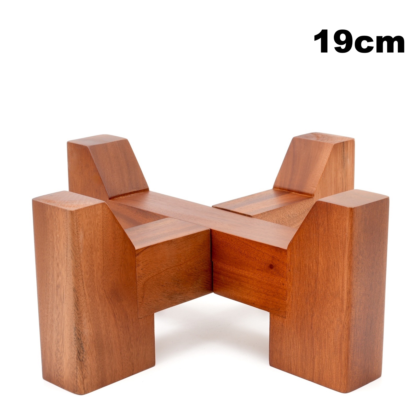 画像1: 焼酎サーバー用木台 スタンド台座内寸19cm 天然木マホガニー