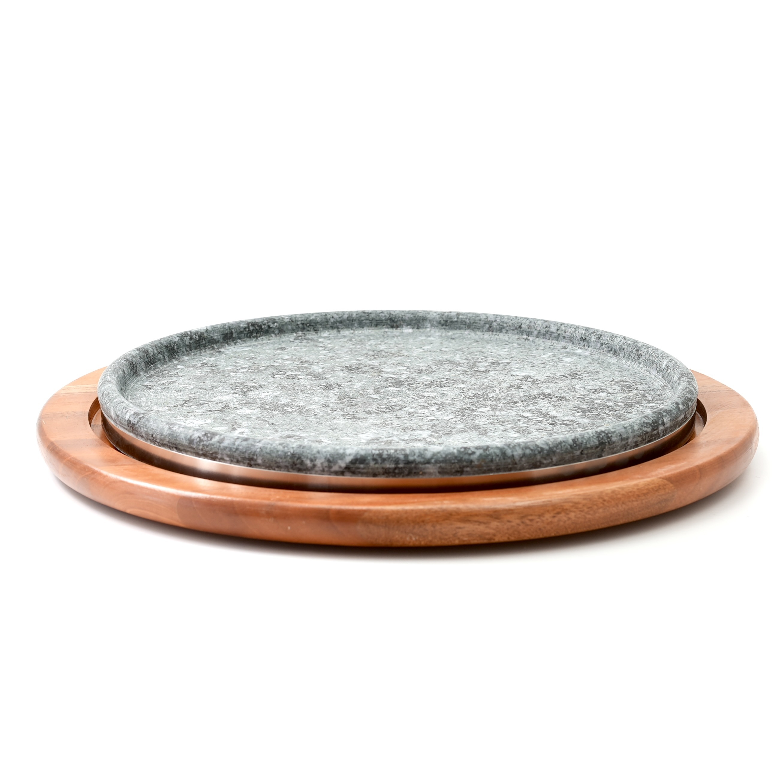 画像3: 石焼ラウンドローストパン（石焼ステーキ皿）用木台 26cm