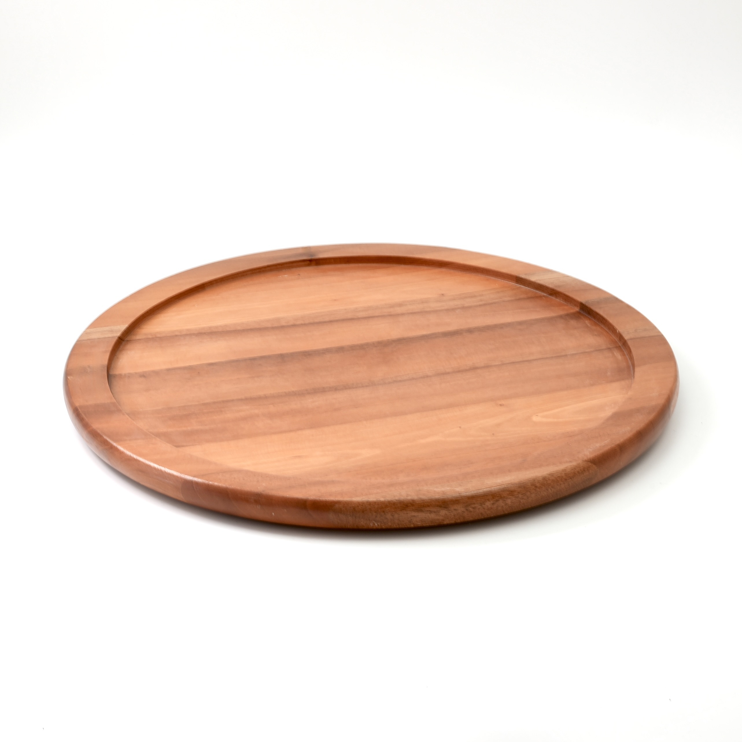 画像1: 石焼ラウンドローストパン（石焼ステーキ皿）用木台 30cm