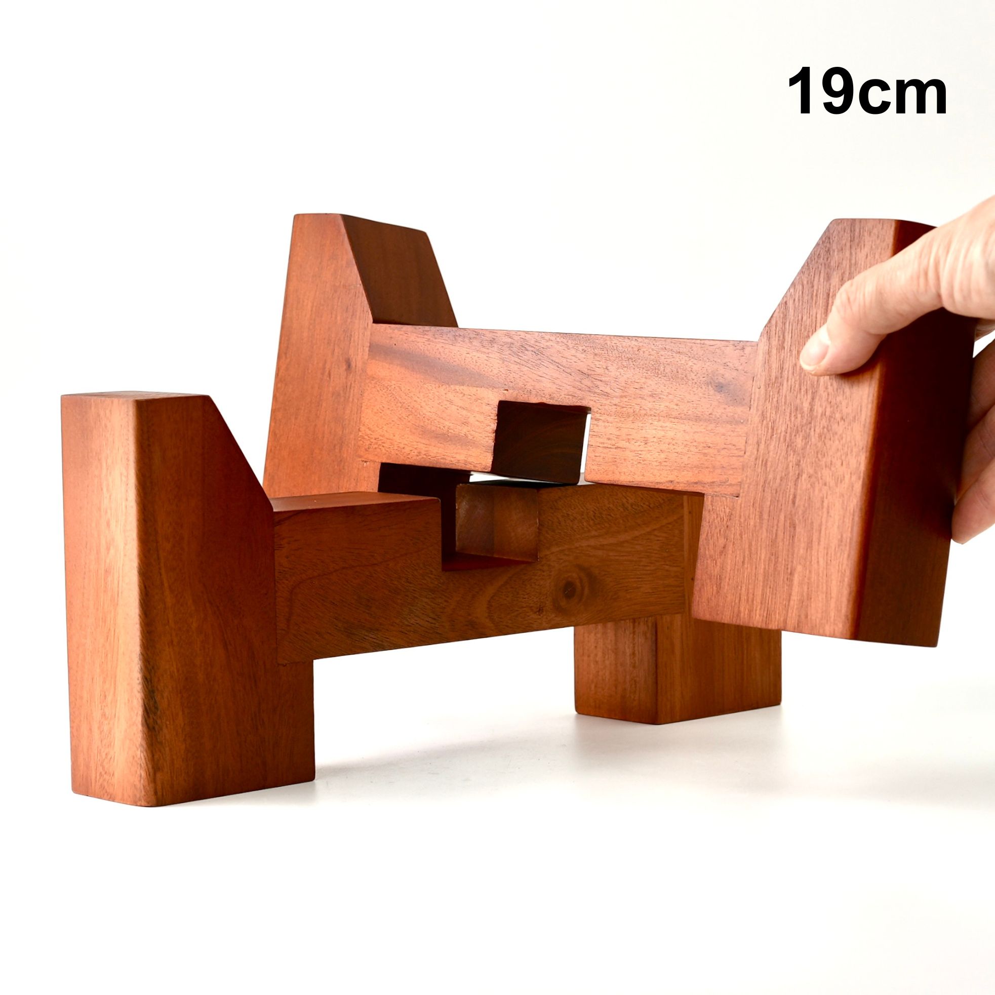 画像3: 焼酎サーバー用木台 スタンド台座内寸19cm 天然木マホガニー